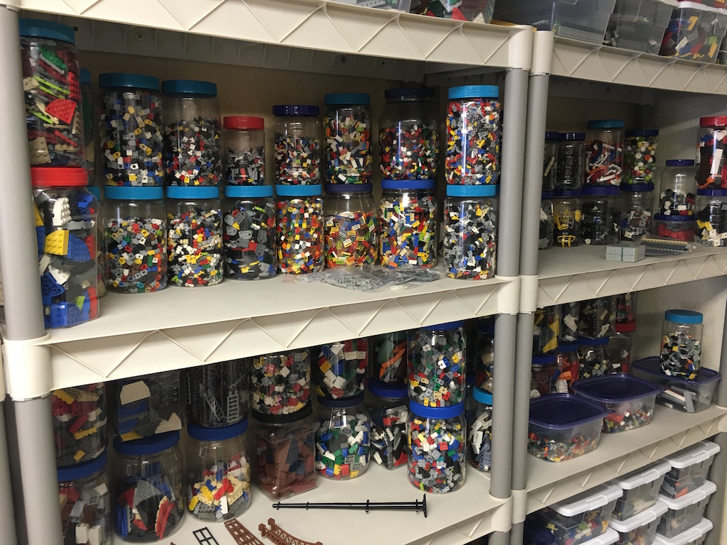 LEGO sorted containters