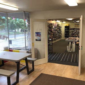 Great views of outside and the main LEGO room